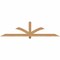 Ekena Millwork Redmond Smooth Timber Gable Bracket, Western Red Cedar, 84"W x 21"H x 3 1/2"D x 3 1/2"F, 6/12 Pitch GBW084X21X0404RED00SWR - alternate 1